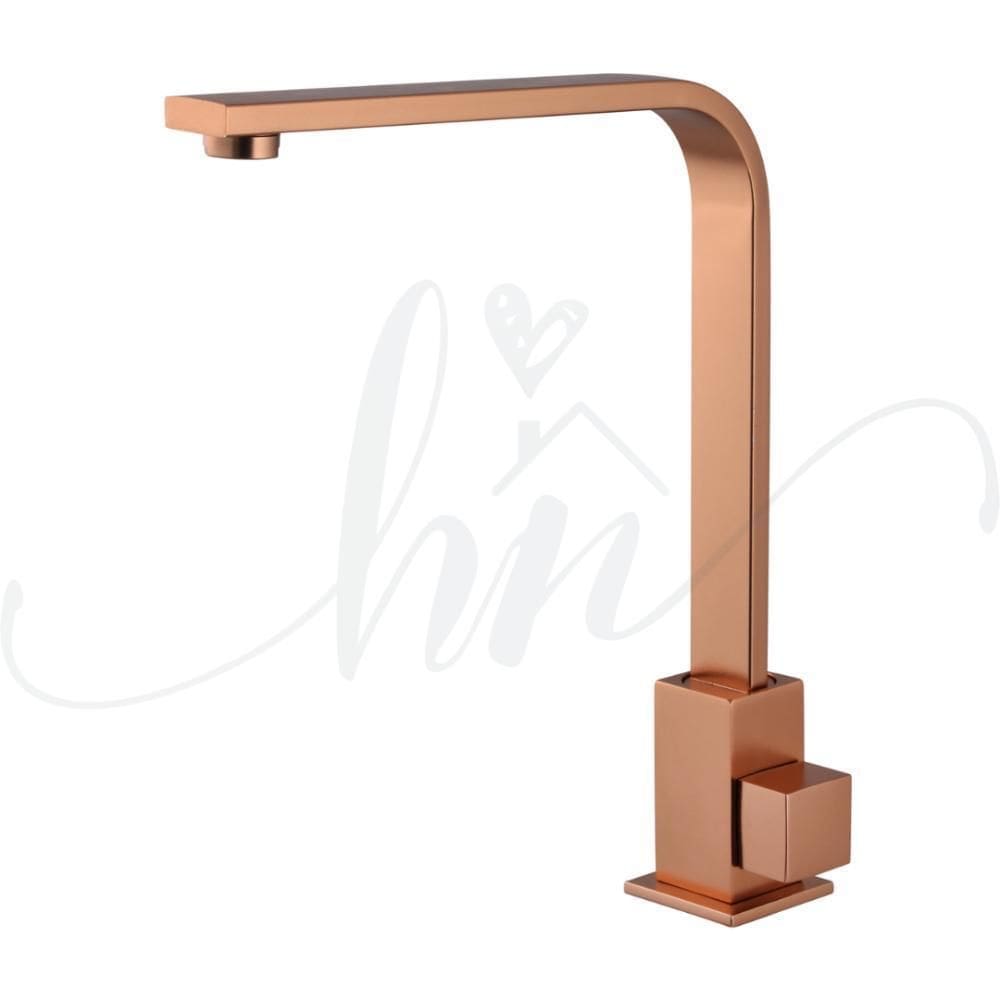 Torneira De Pia Para Banheiro Quadrit Luxo Rose Móvel Alta