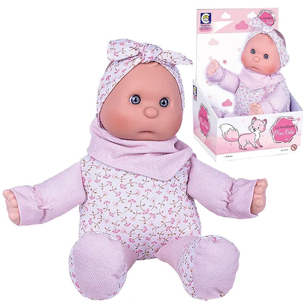 Boneca De Pano La New Born Meu Bebê Super Macia Com Chupeta