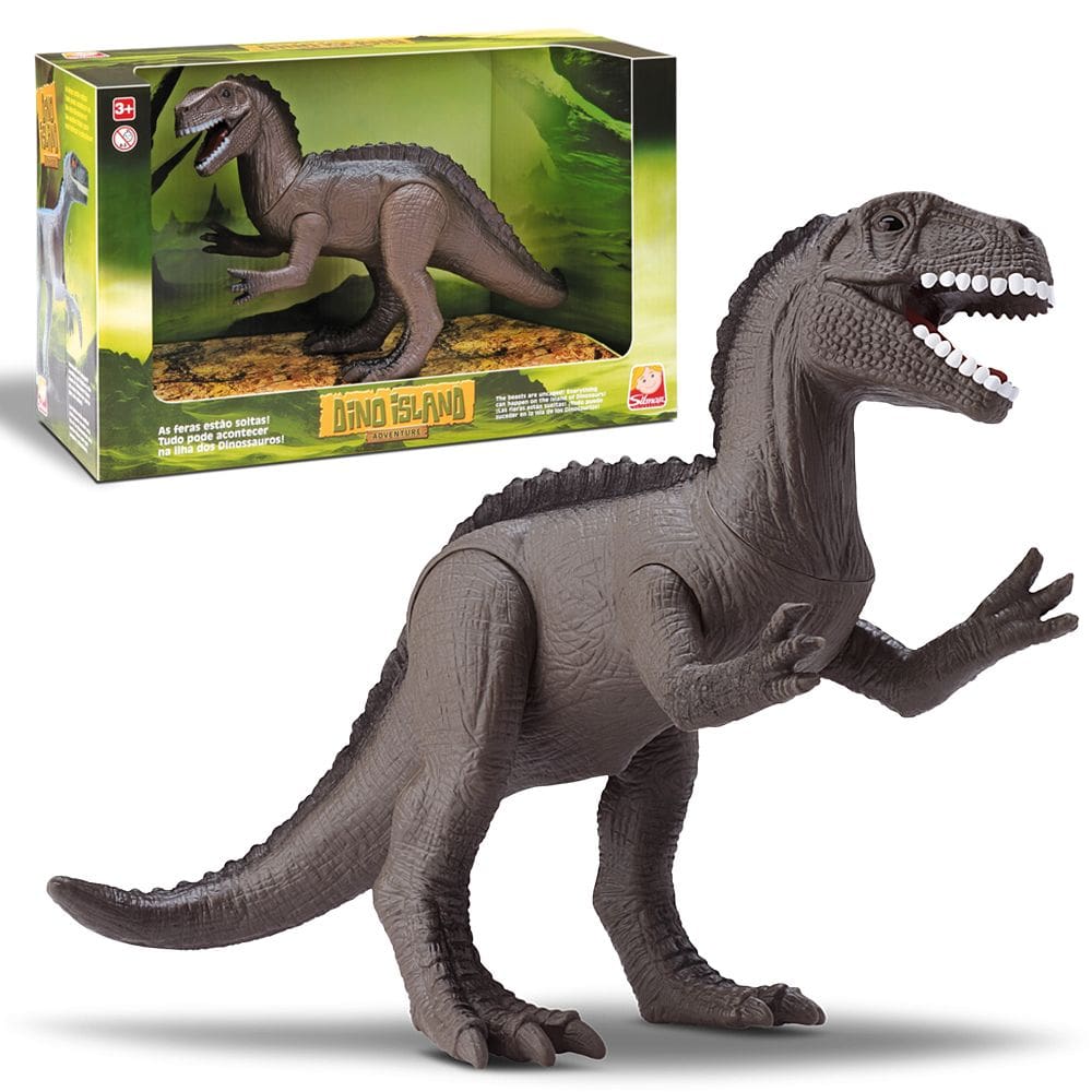Dinossauro Acrocantossauro Articulado Em Vinil 25cm Realista