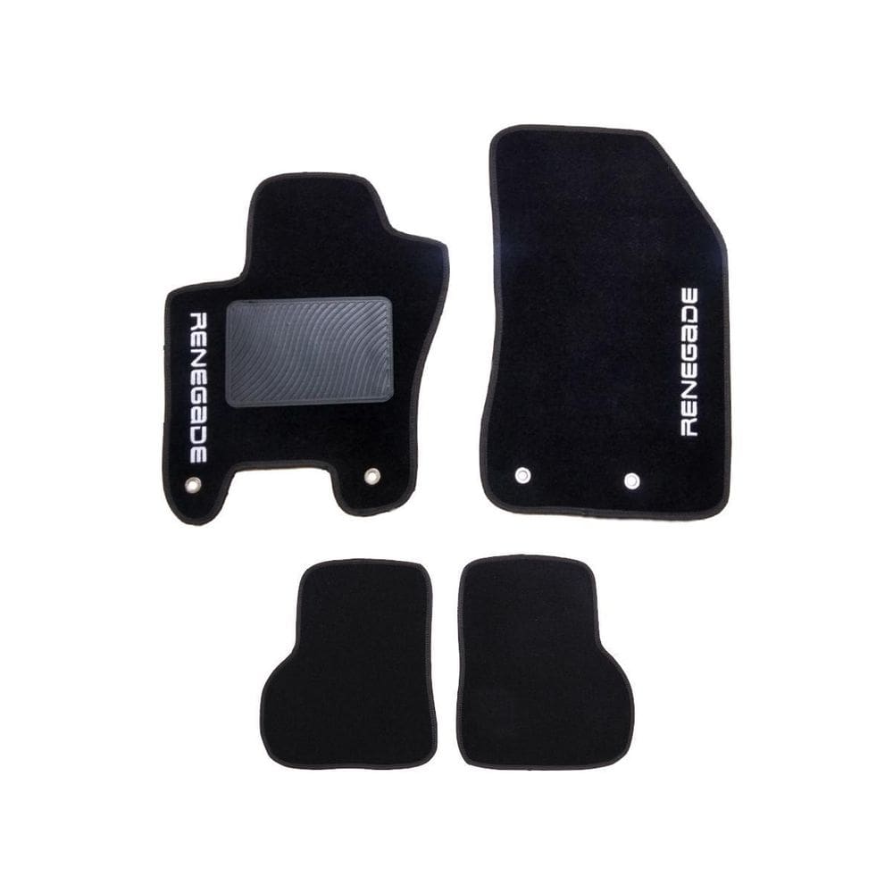 Kit Tapete Carpete Jeep Renegade 2015 Até 2019 Preto