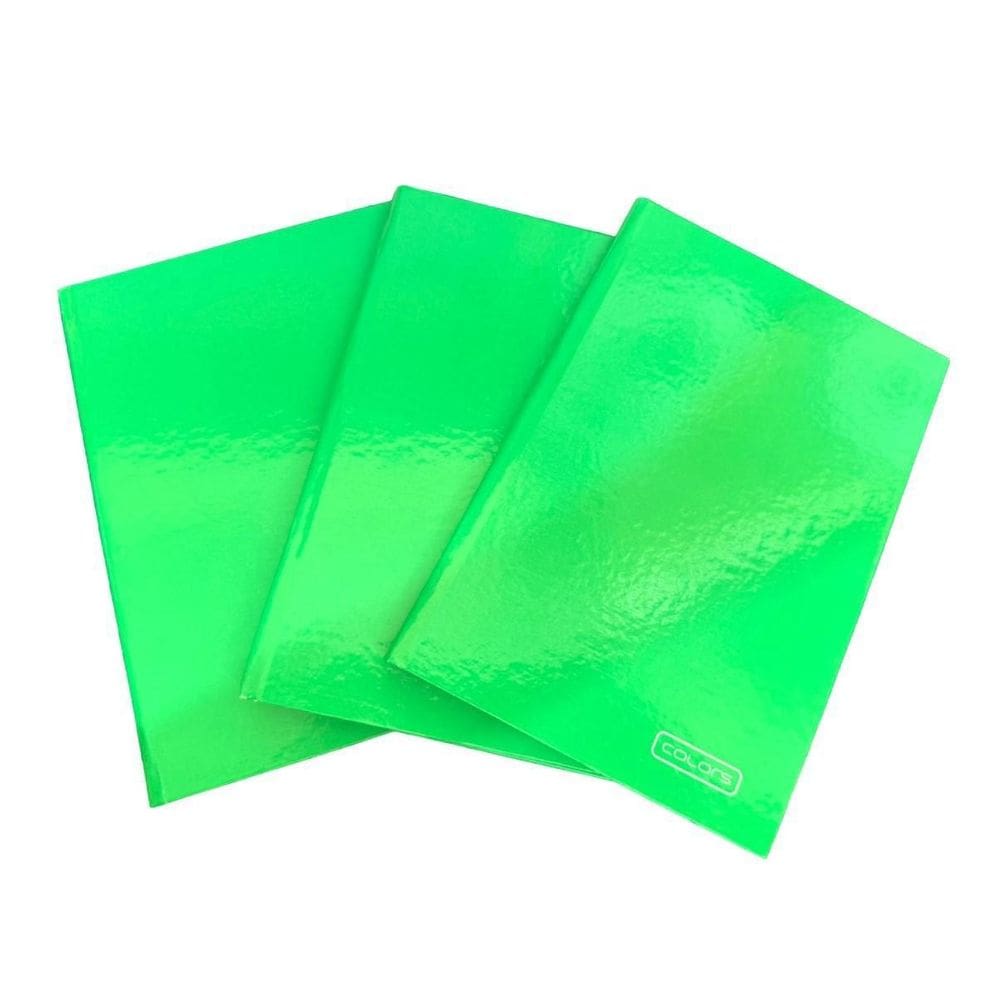 Caderno Brochura  Grande  96 Folhas Capa Dura 20X27- Kit 2Un