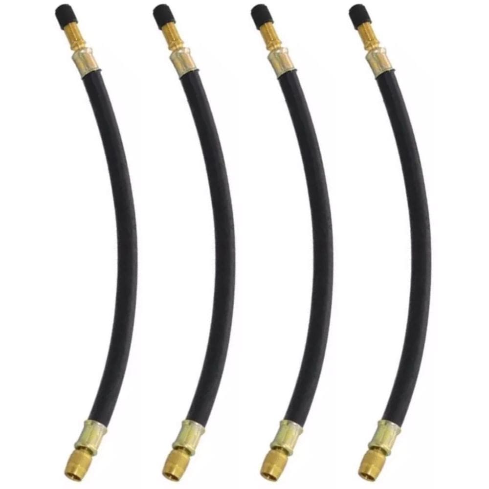 4 Prolongador Extensão Flexível Borracha 210Mm Bico De Roda