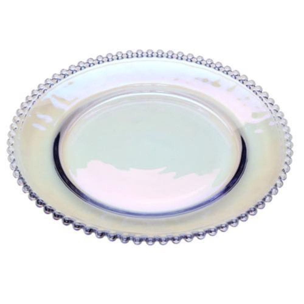Prato Raso Cristal Pearl 27Cm - Rainbow