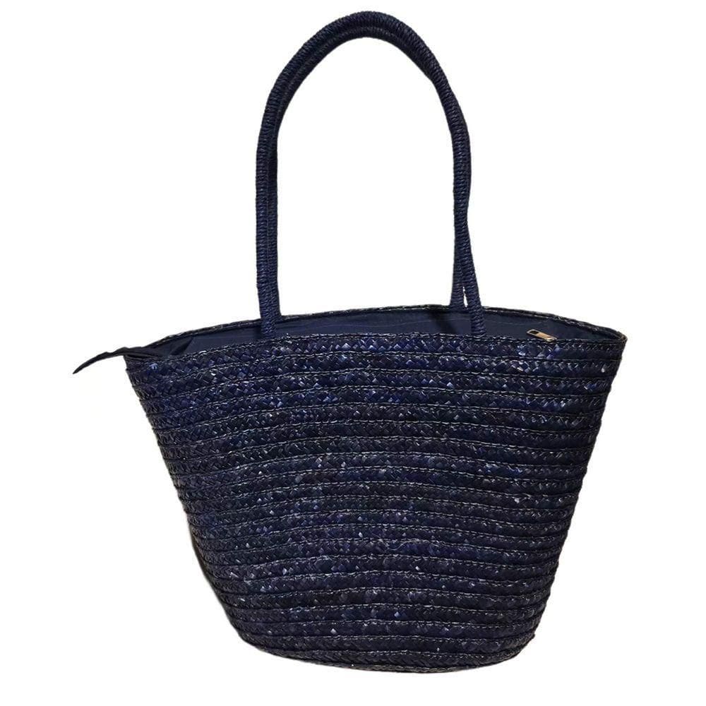 Bolsa Grande Artesanal Ombro Grande Cor:azul Escuro