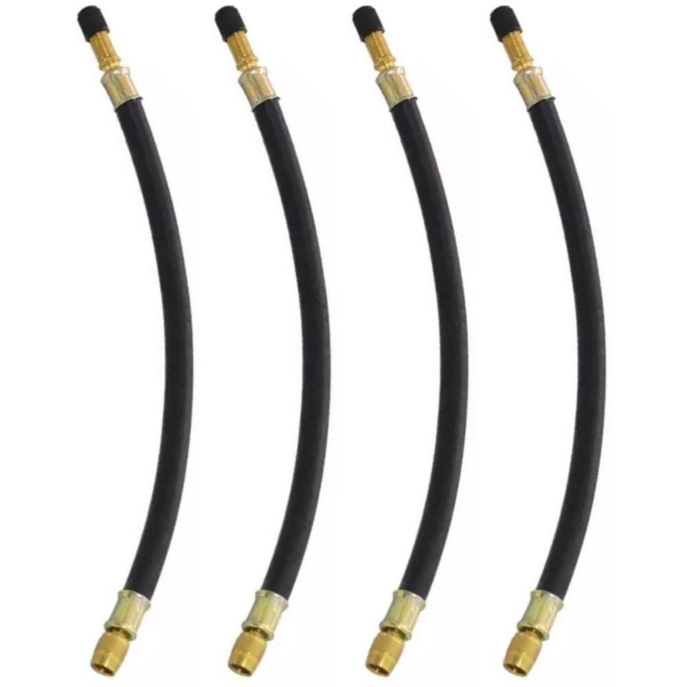 4 Prolongador Extensão Flexível Borracha 210Mm Bico De Roda