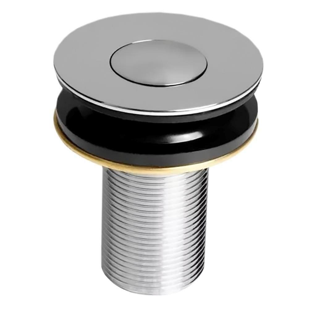 Kit Cuba Rt49 C/válvula Click 1``b (2,6cm) + Sifão Cromado + Flexível Preto Preto