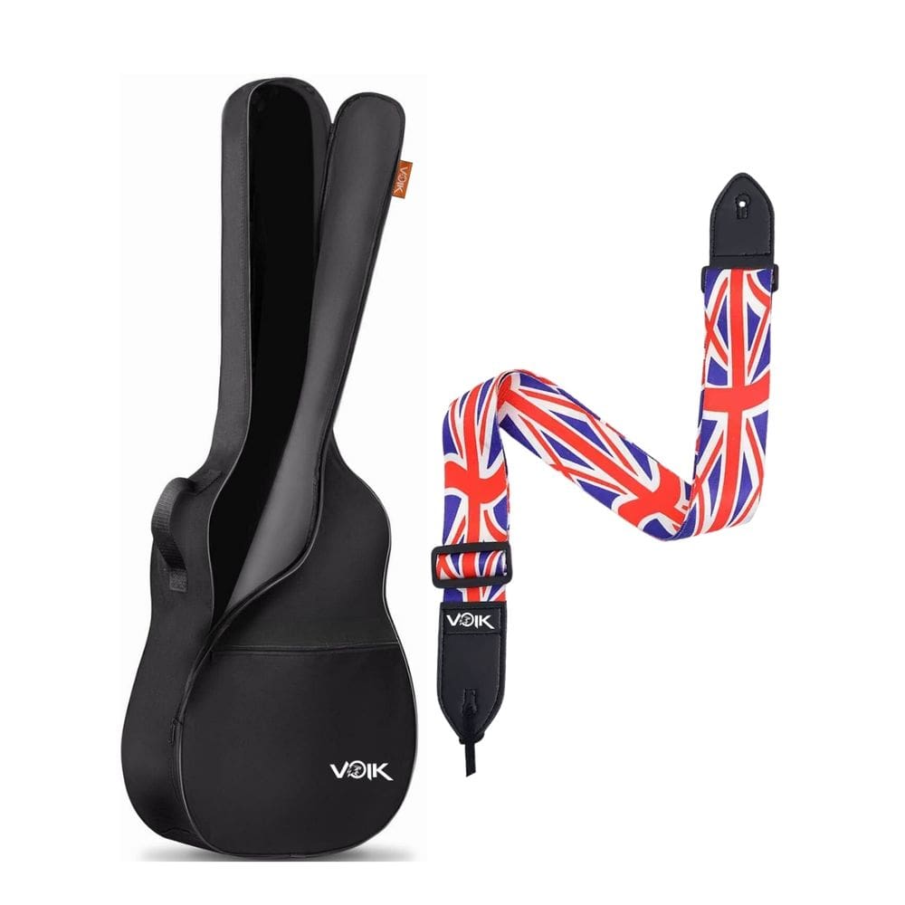 Capa Bag Para Violão Voik CV-4101P Preta + Correia UK