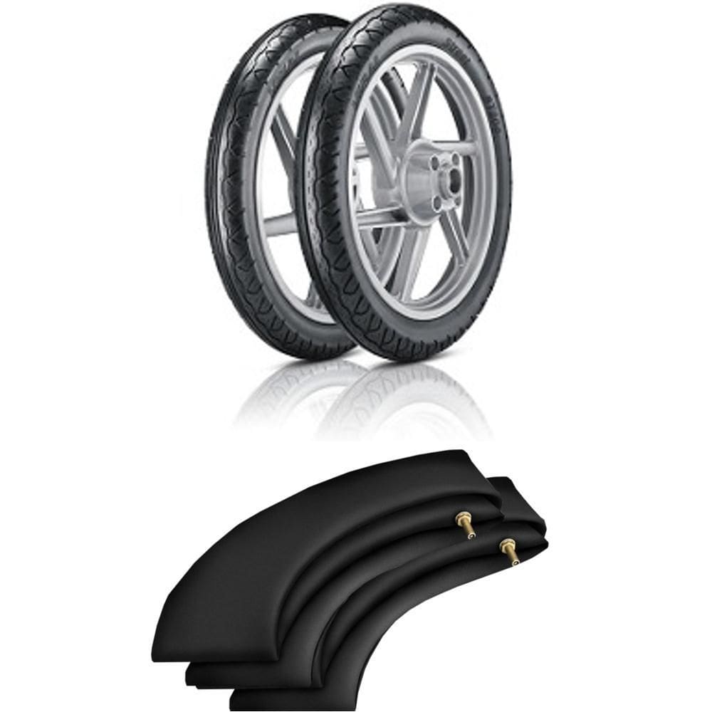 Kit Pneu Bis Pop 60/100-17 + 80/100-14 Reinf St200 Vipal