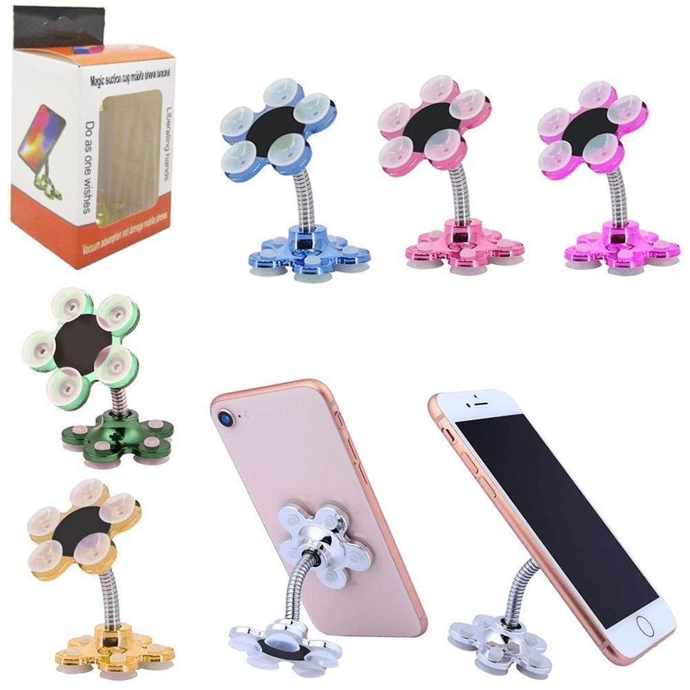 Suporte Articulado Para Celular Colors Com Ventosa Na Caixa