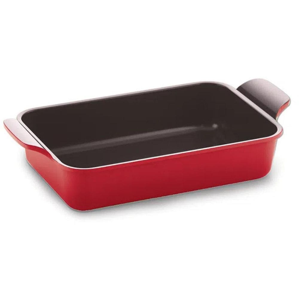 Assadeira Neoflam Antiaderente Korea 38,5Cm Fundo Vermelho