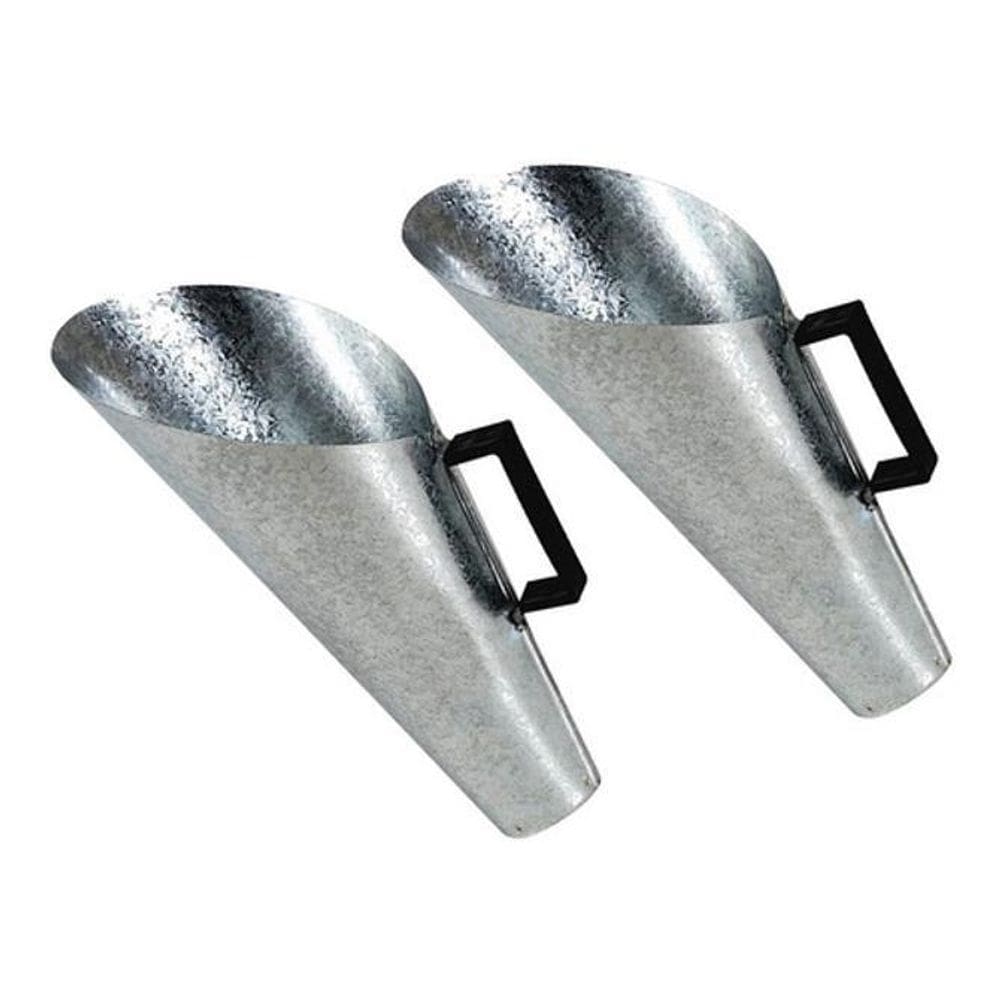 Concha Cereais Galvanizada Cabo Plástico 1Kg Zatti  2 Unid.