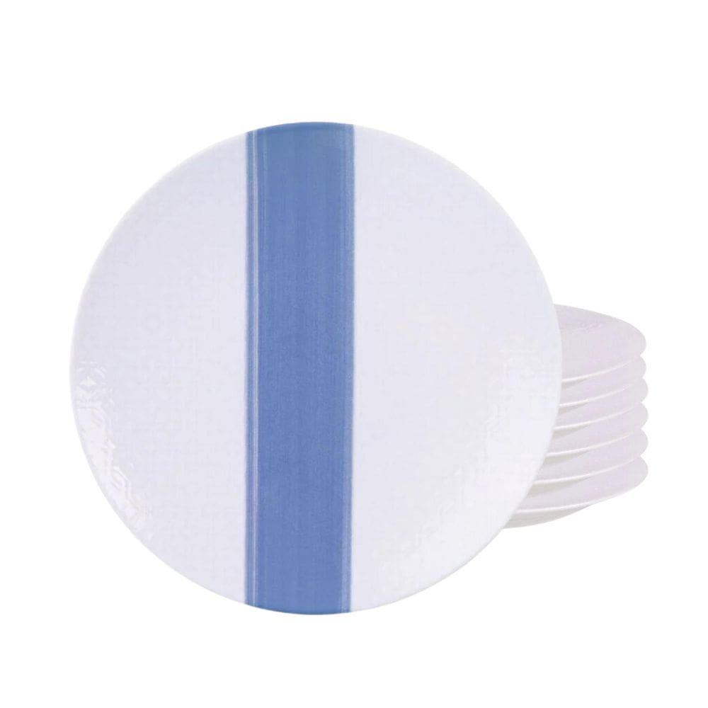 Jogo De Pratos Sobremesa 21Cm 6Pcs Porcelana Soho Tramontina