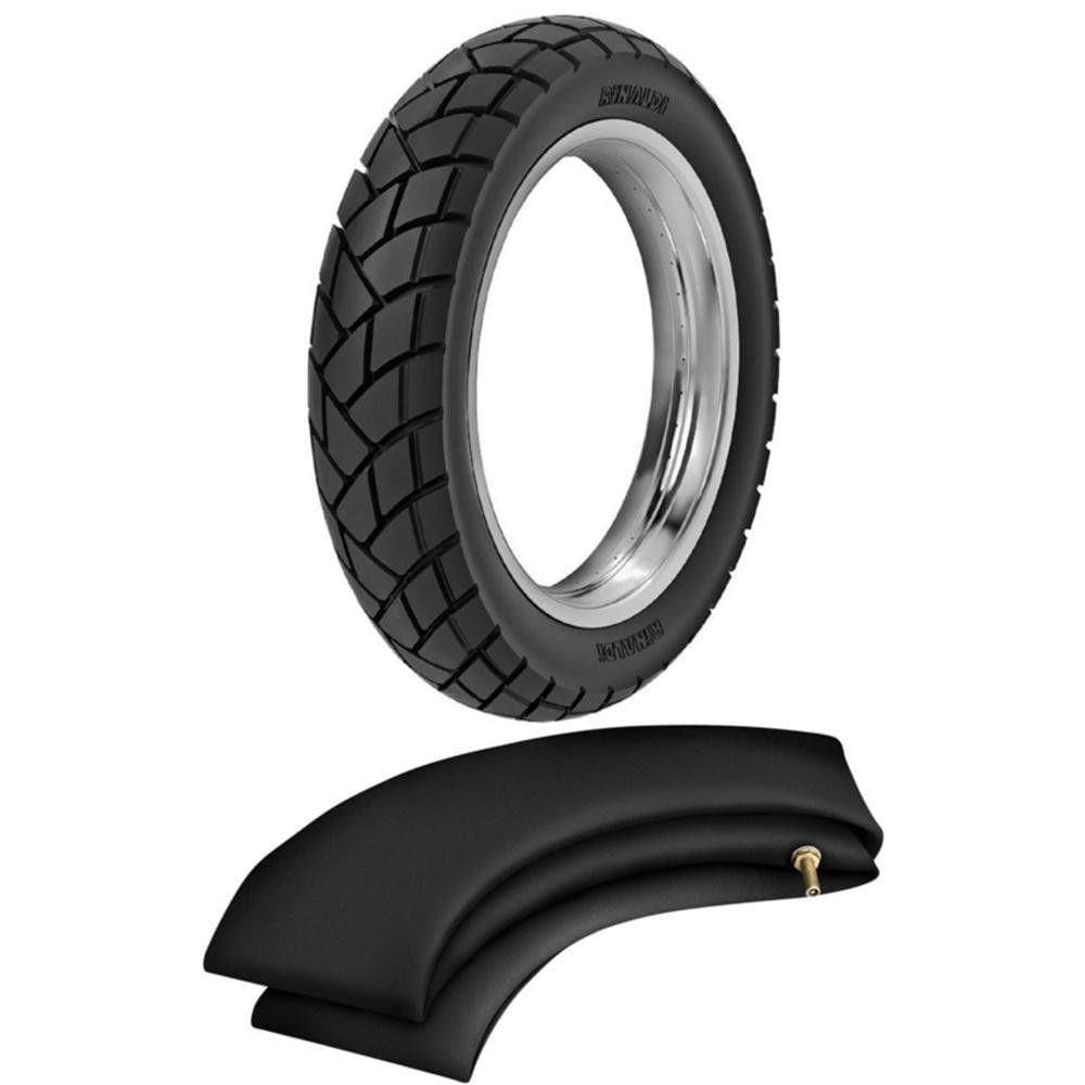 Kit Pneu Bros 150 Xtz 150 Xre 190 Cb 400 90/90-19 52t R34 Rinaldi + Camara