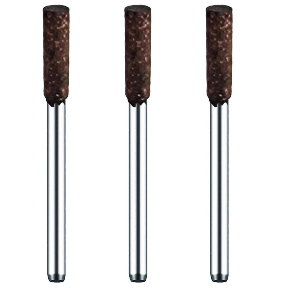 Kit 3 Pontas Montadas 4Mm Borracha Com Abrasivos Haste 3Mm