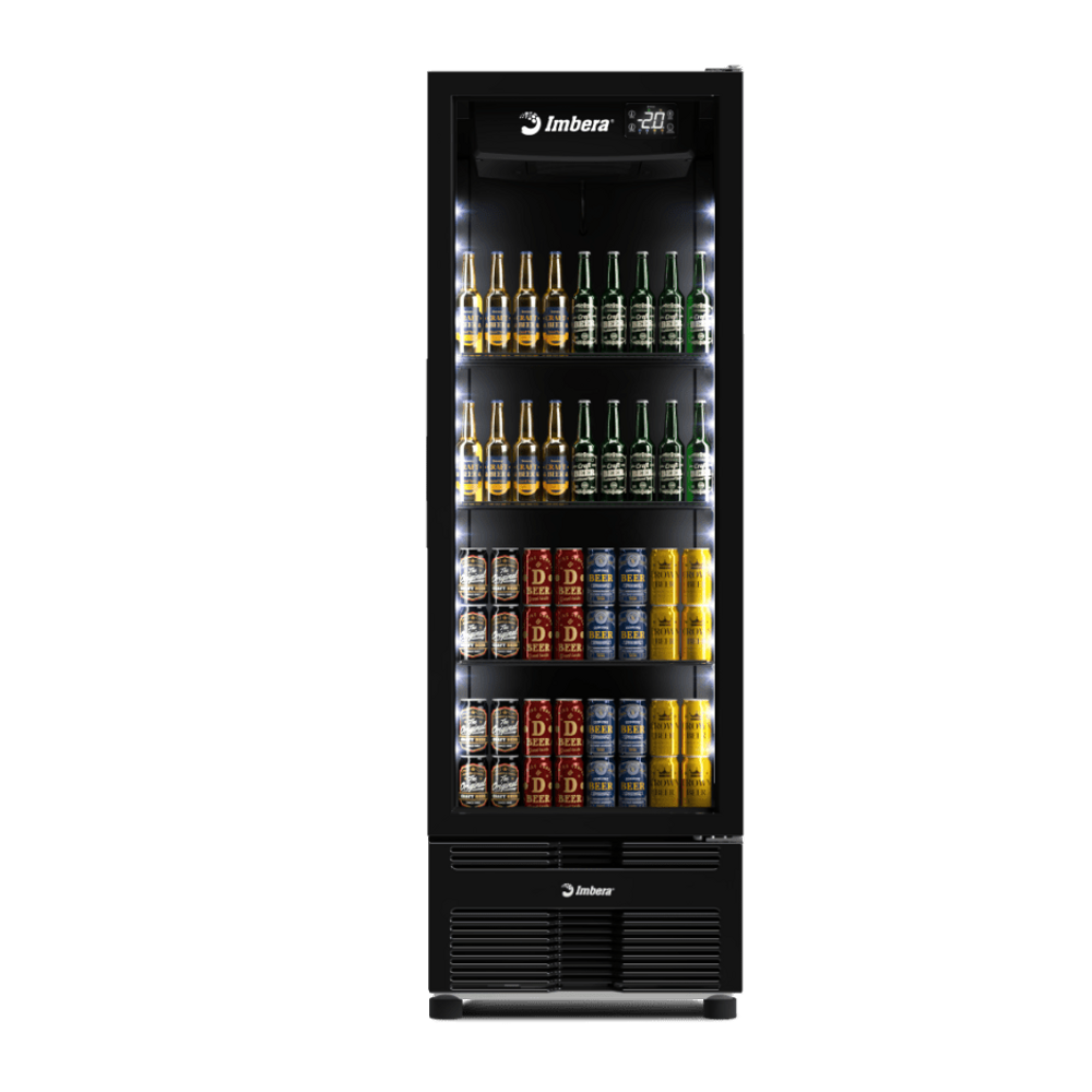Cervejeira Imbera 569 Litros Porta de Vidro FULL BLACK CCV355 220v