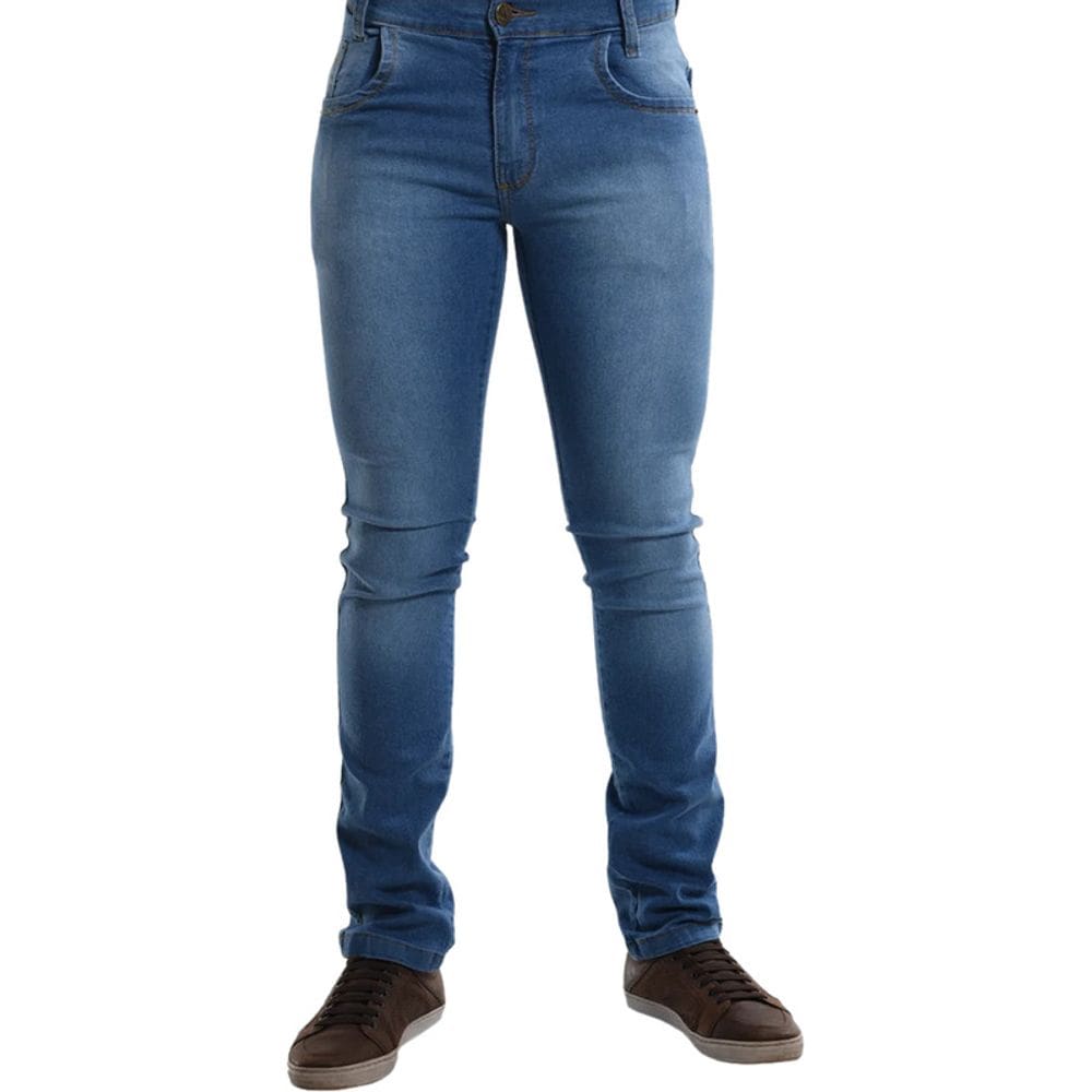 Calça Jeans Masculina com Elastano Azul Plácido