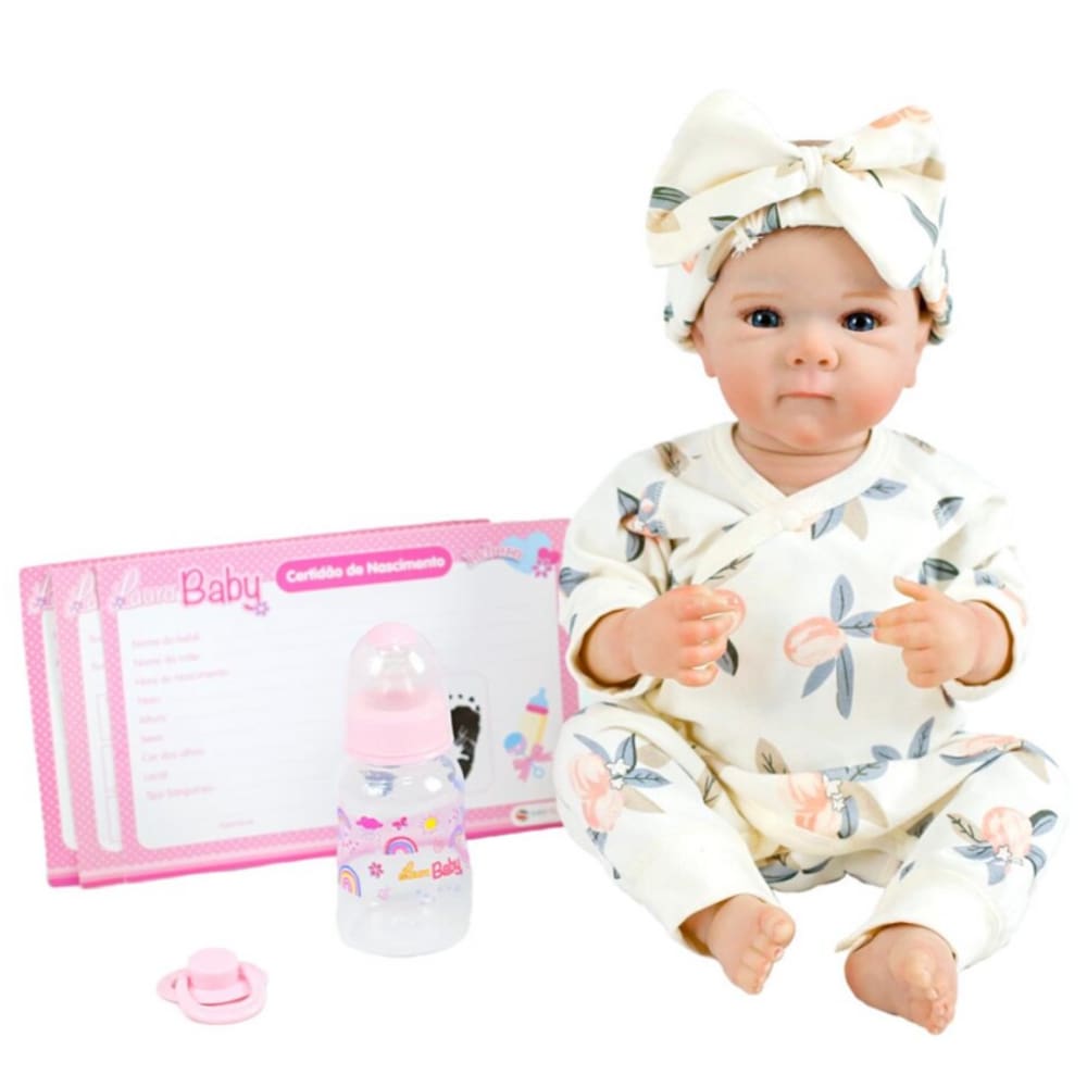 Boneca Laura Baby Reborn Mavie - Shiny Toys
