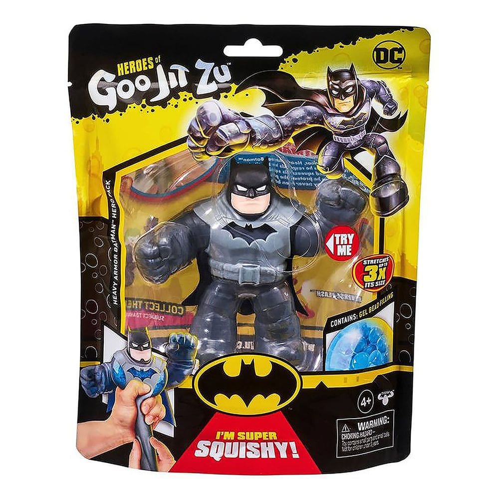 Boneco Elástico De 11Cm Batman Com Armadura - Goo Jit Zu Dc