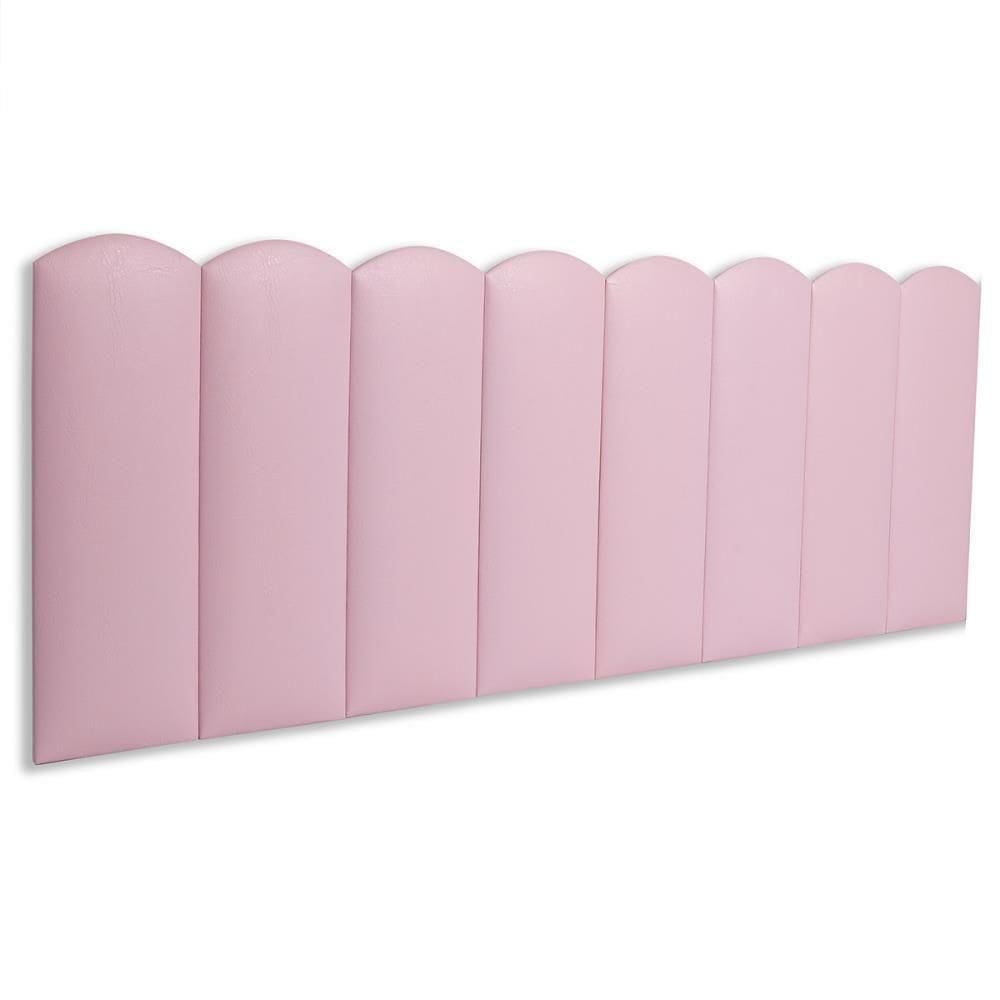 Cabeceira Queen Kit 8 Placas Modelo Nuvem - Courino Rosa