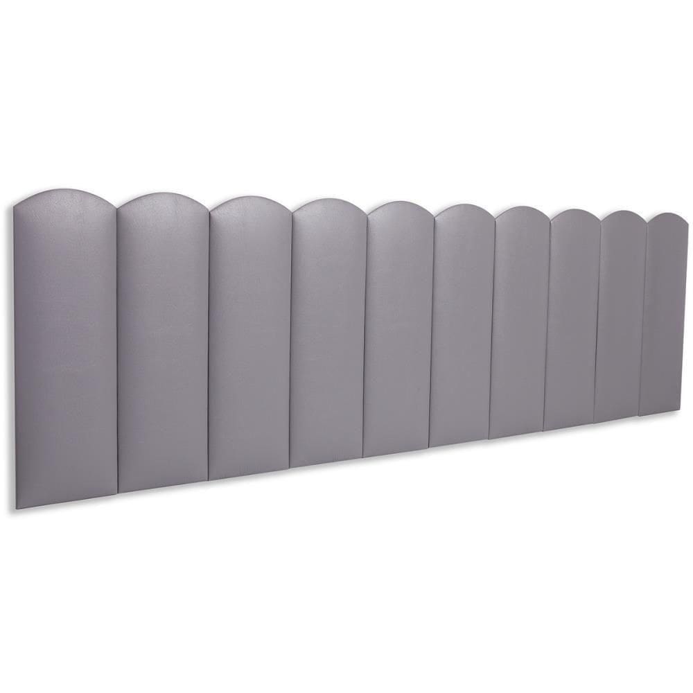 Cabeceira King Kit 10 Placas Modelo Nuvem - Courino Cinza