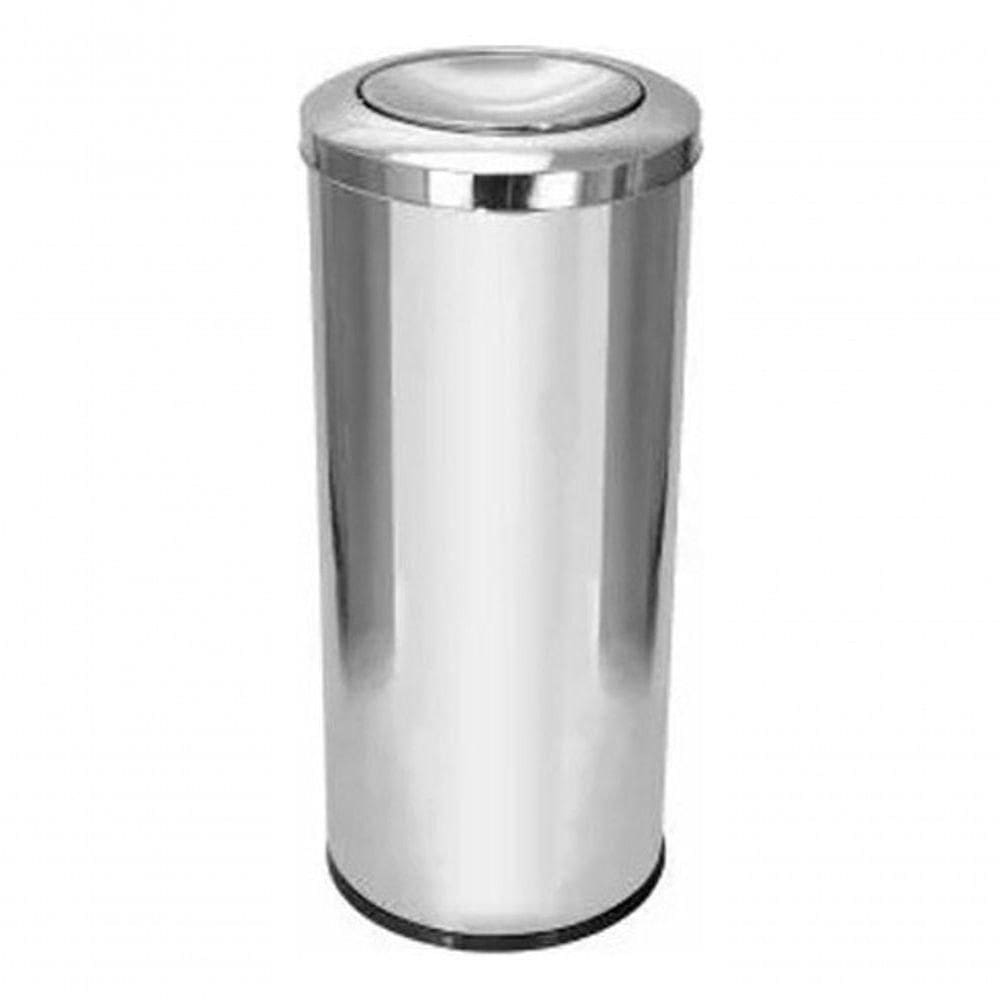 Lixeira De Inox Com Tampa Meia Esfera 22 Litros Jsn
