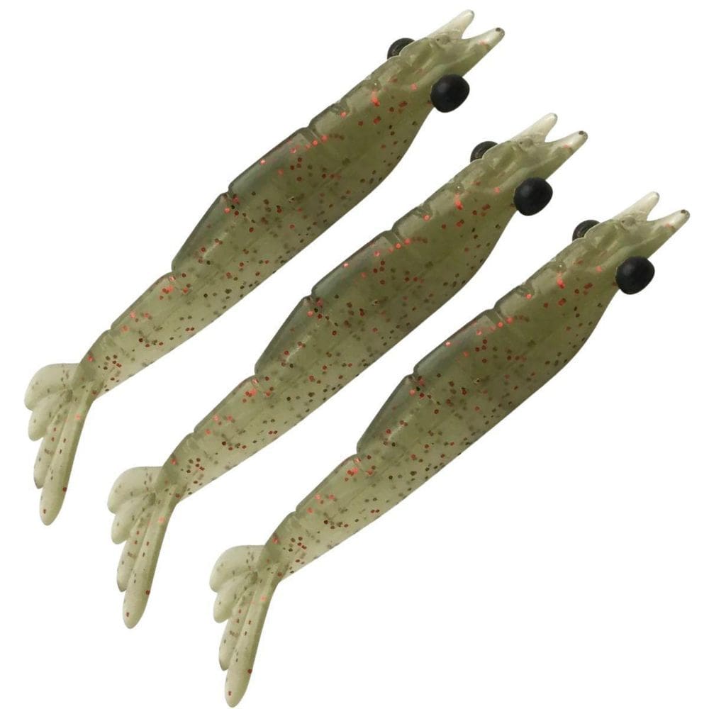 Isca Camarão Monster 3X Ultrasoft Pesca Soft Silicone 9Cm3Un