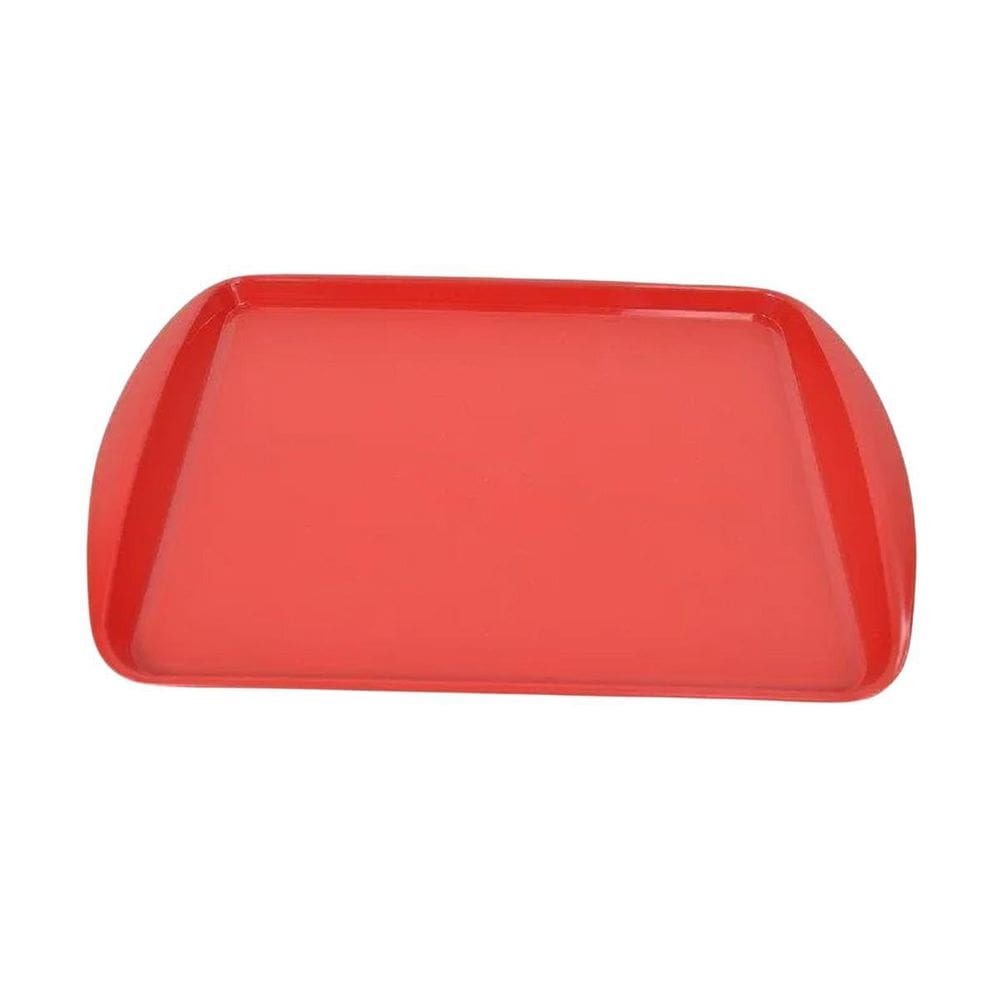 Bandeja De Refeitório & Fast Food 42 X 30 Cm Vermelha 10Und