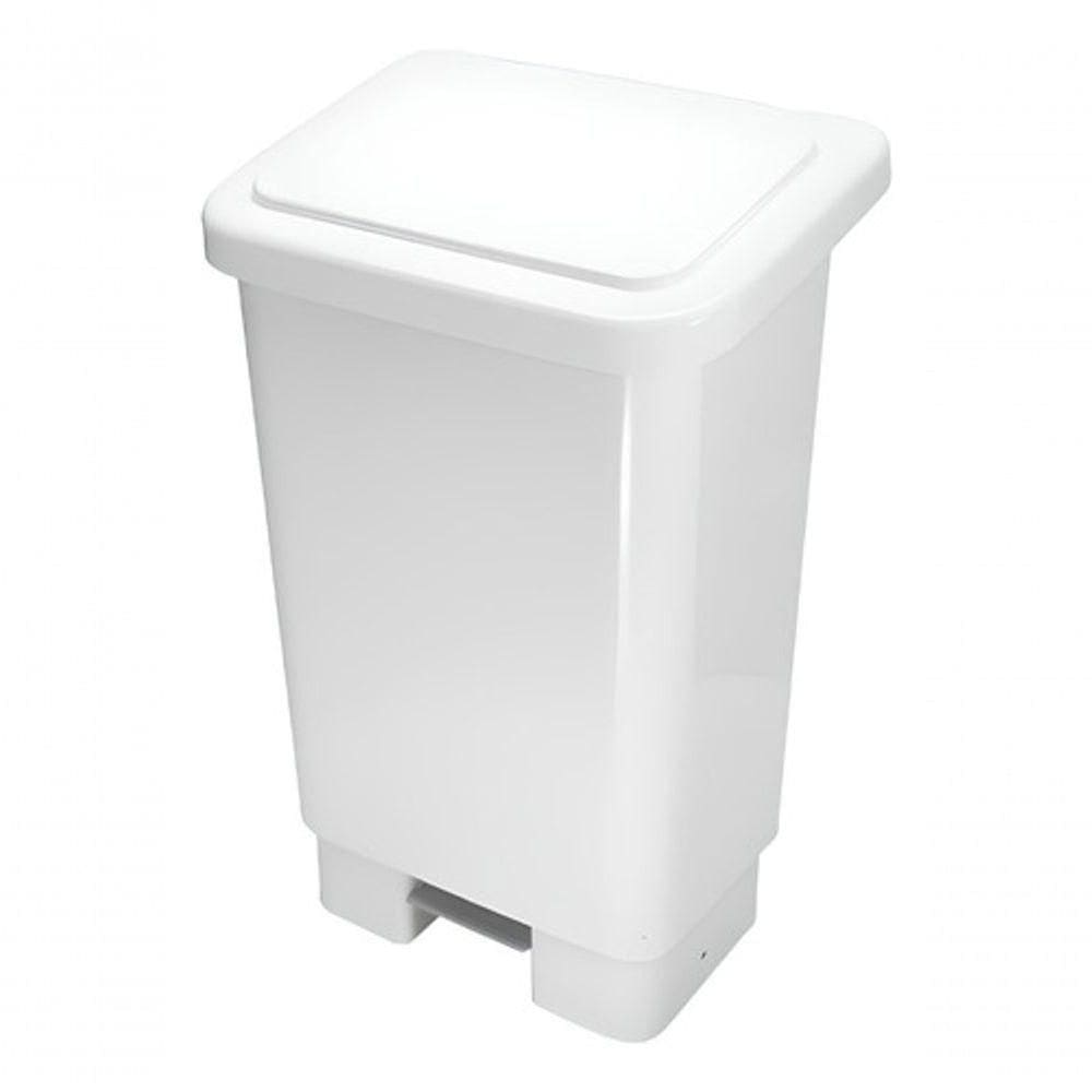Lixeira Retangular Com Pedal E Haste 50 L