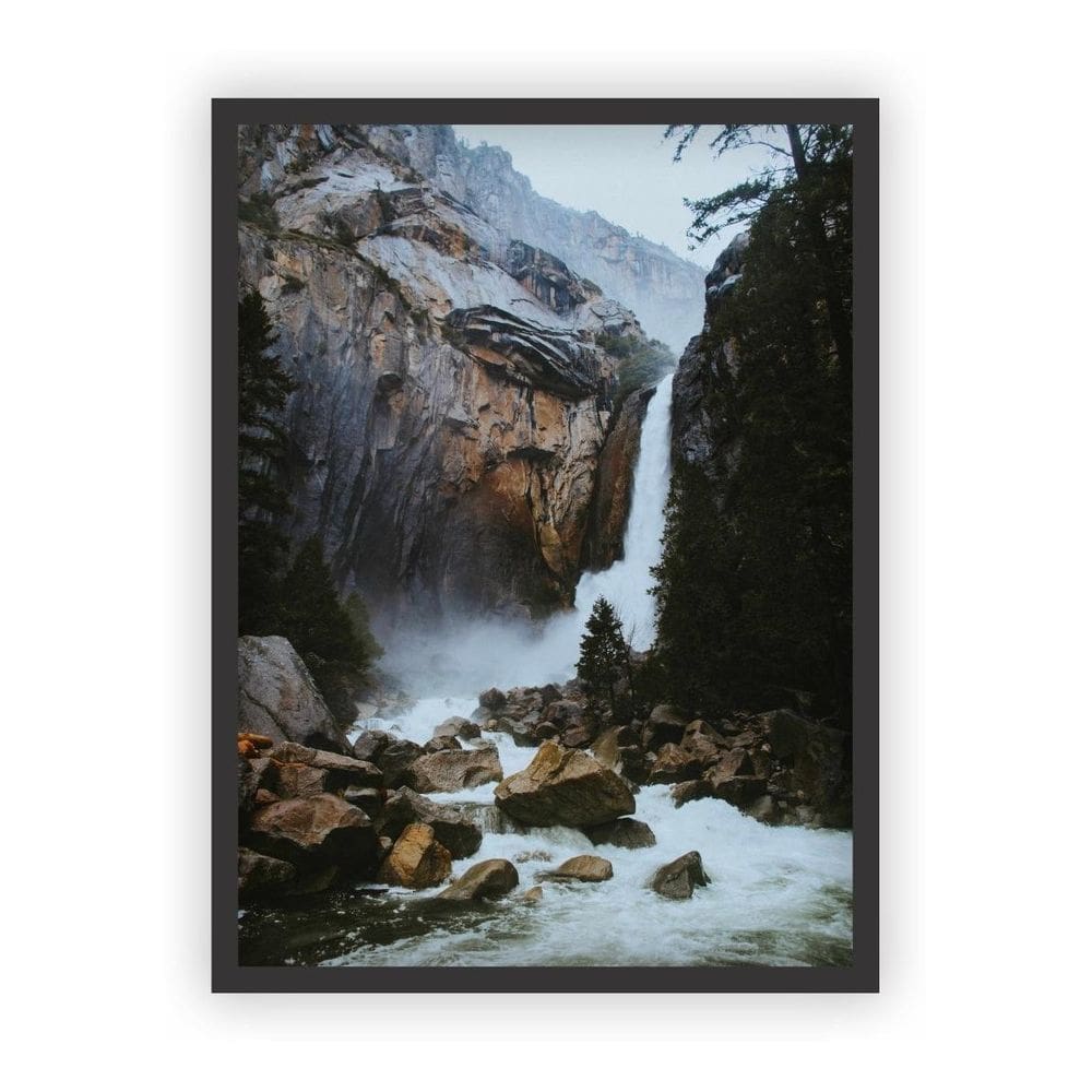 Quadro Decorativo Paisagens Variadas Moldura Preta Mod 01