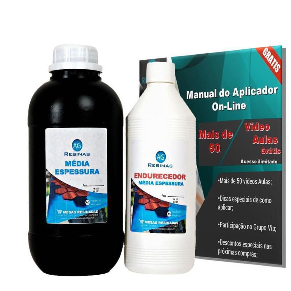 Resina Ag Epoxi Media Espessura De 1,4Kg