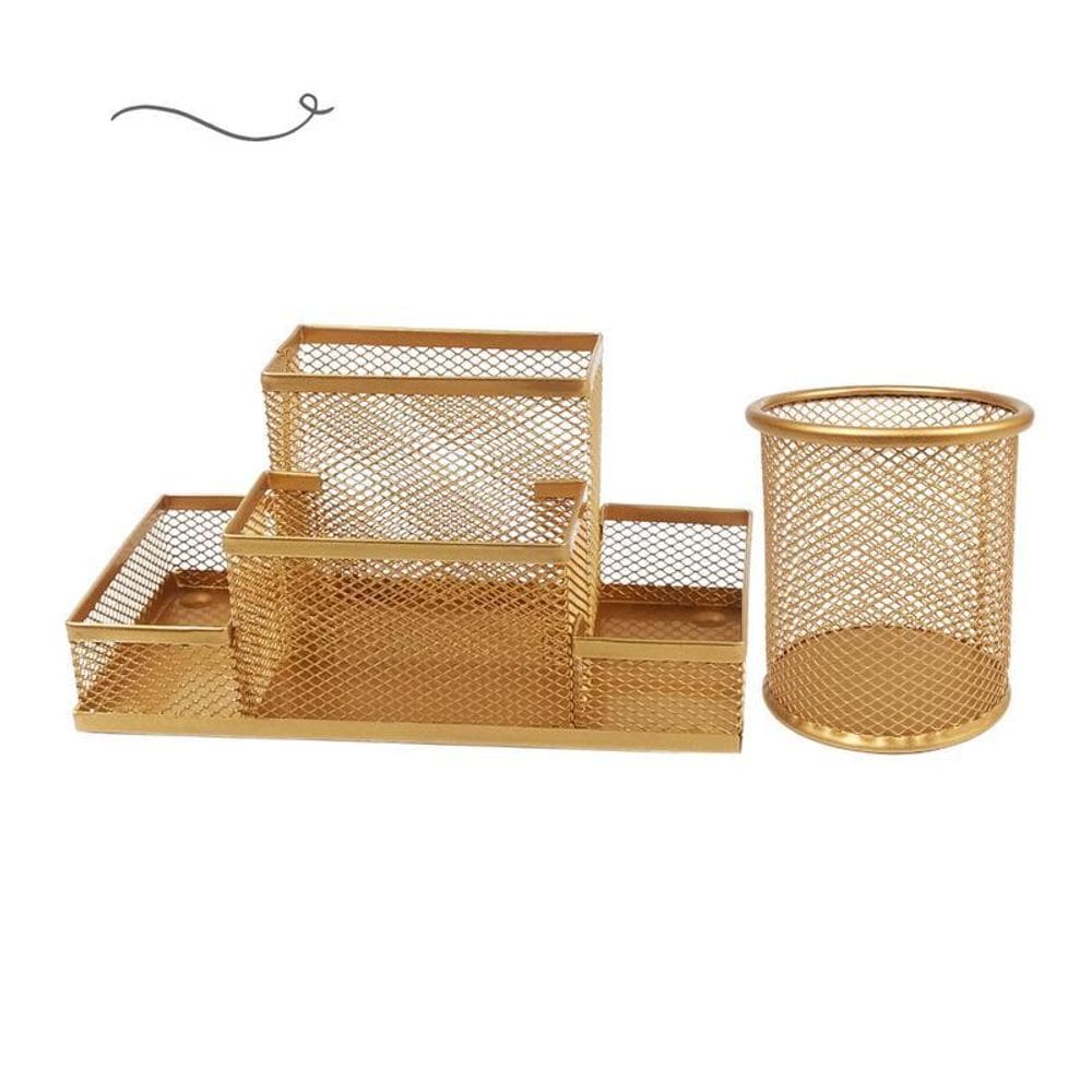 Kit Escritório Organizador Mesa Escritório E Porta Caneta