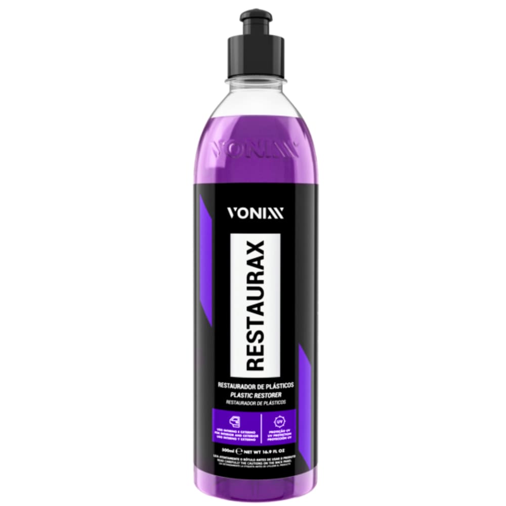 Restaurax 500ml Para Plásticos Internos Externos Automotivo Vonixx
