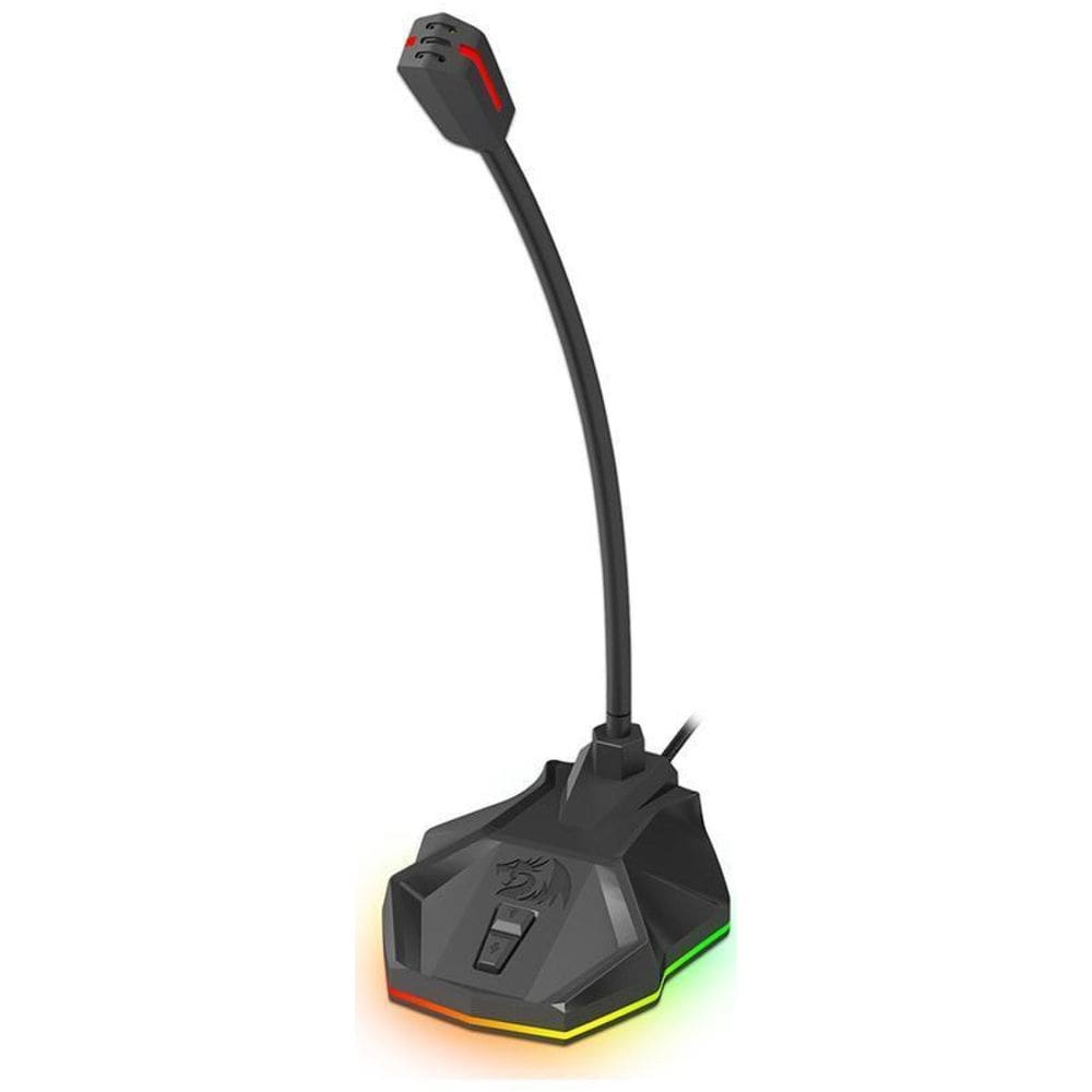 Microfone Gamer Redragon Stix Rgb Gm-99 Preto