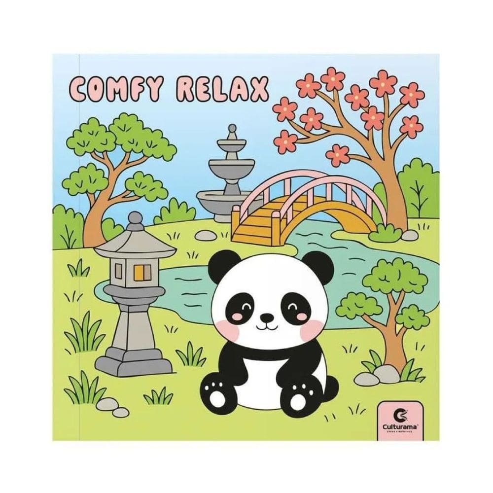 Livro de Colorir Comfy Relax Panda Pandinha Culturama