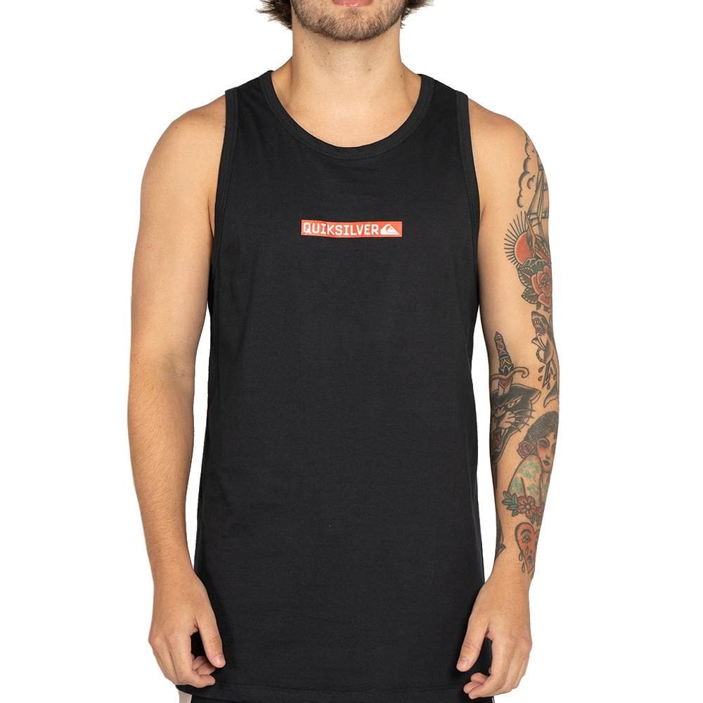 Regata Quiksilver Clicker Logo DNA WT25 Masculina Preto