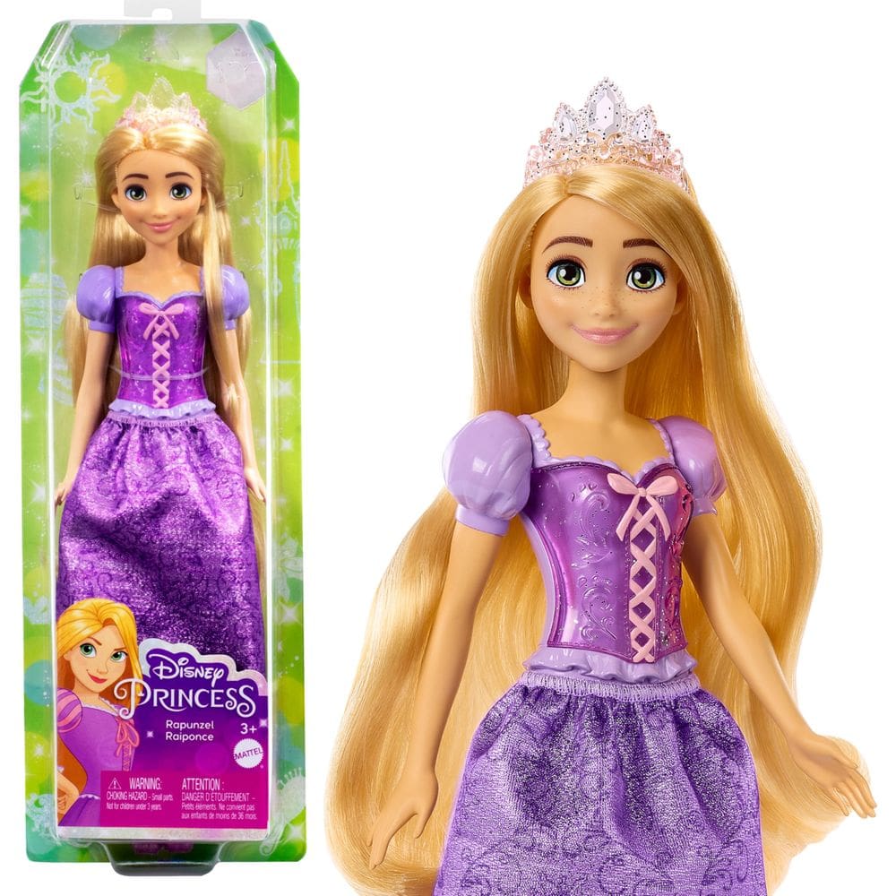 Boneca fashion Mattel Disney Princess Rapunzel com tiara