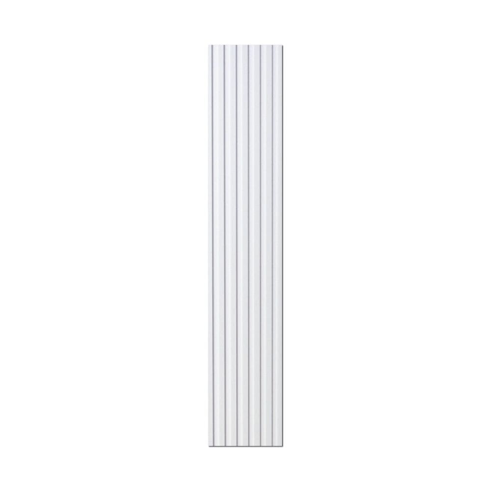 Painel Ripado Interno Liso de Poliestireno 290cm X 14cm 0,10cm Espessura Formaco Decor Branco Liso