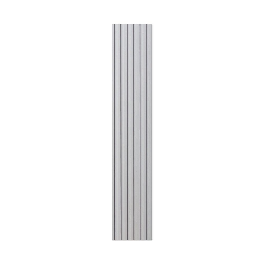 Painel Ripado Interno Liso de Poliestireno 290cm X 14cm 0,10cm Espessura Formaco Decor Cinza Claro