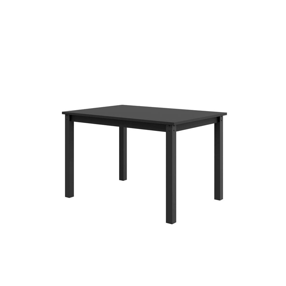 Mesa Retangular 120x78cm Tampo em Mdf Monaco Preto