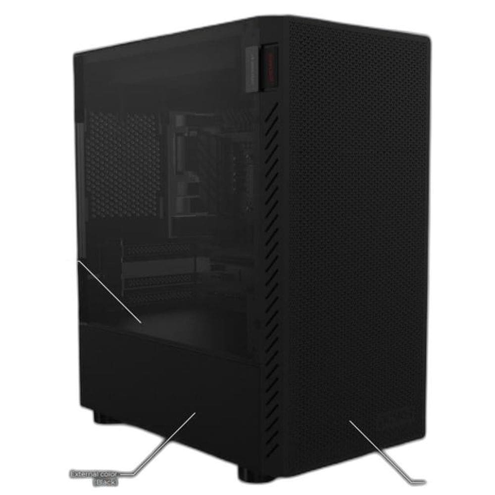 Gabinete Gamer Bolter Black Vulcan Mid-Tower Pcyes Usb