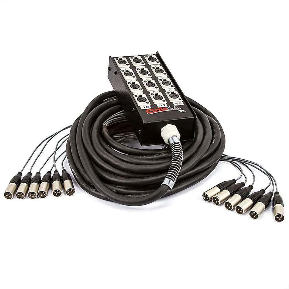 Medusa 8 Vias Com Conectores Xlr Neutrik - 50 Metros