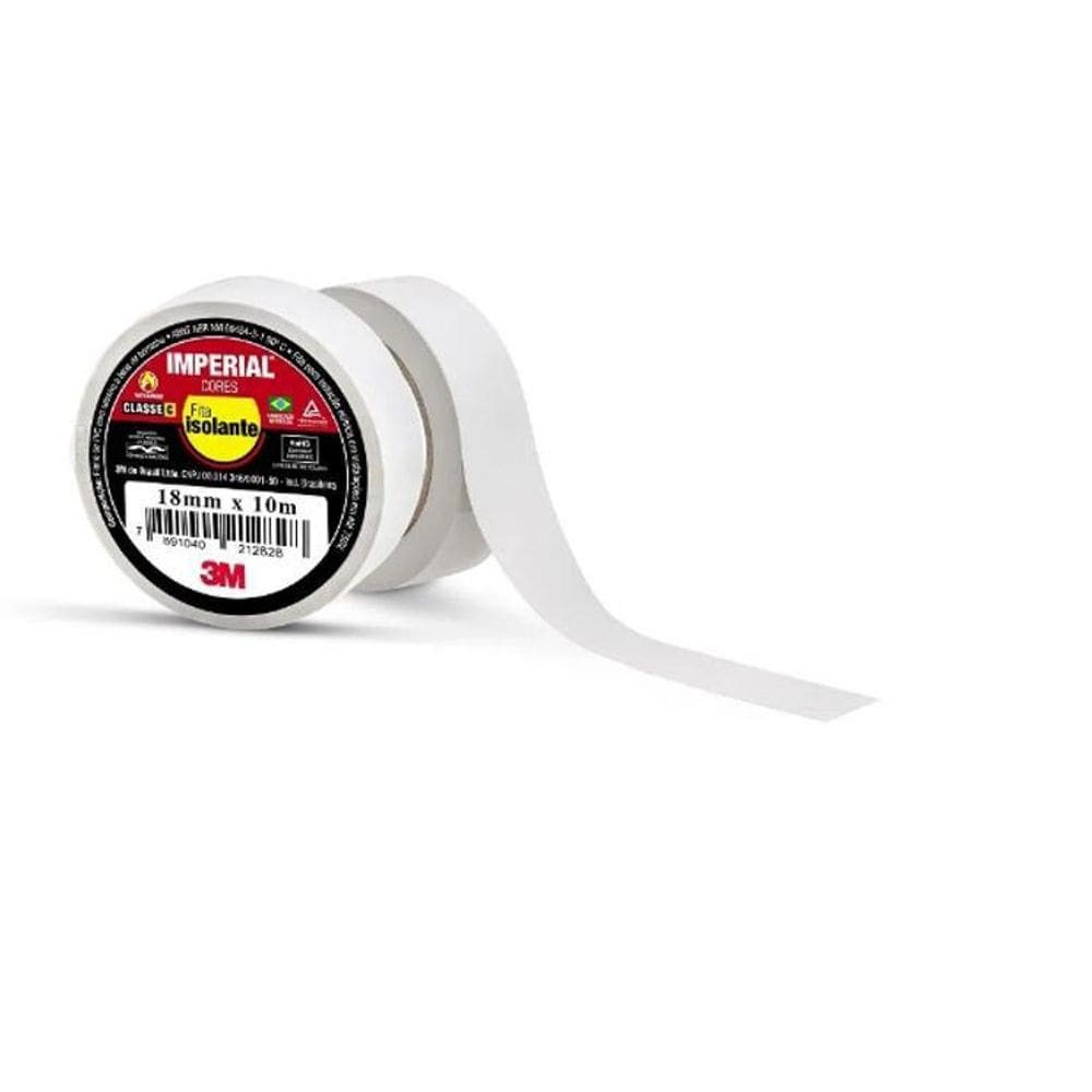Fita Isolante Imperial Branca 18X20Mt - 3M
