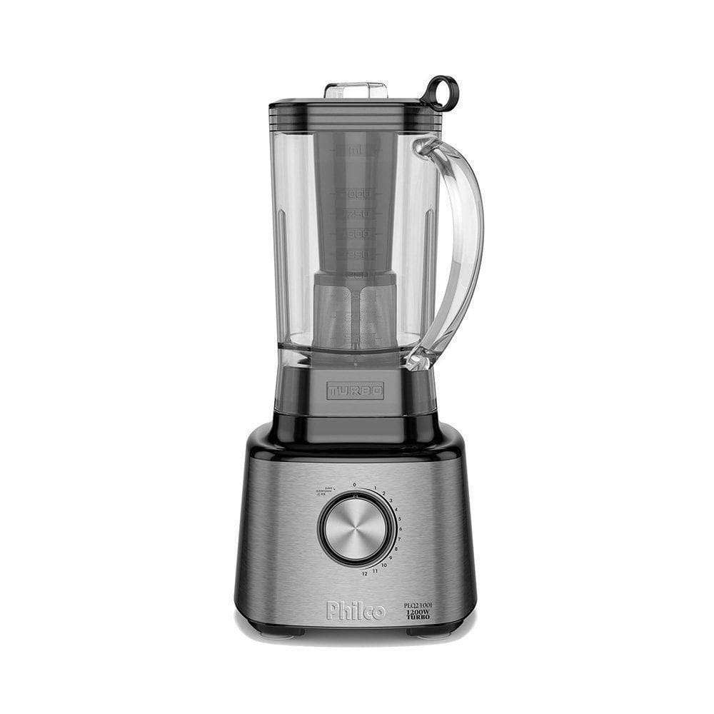 Liquidificador Philco PLQ2100PI Turbo 1400W Preto Inox 220V