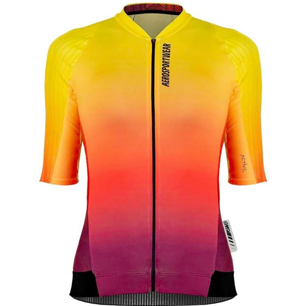 Camisa Feminina ASW Active 2.0 Amarelo/Vermelho