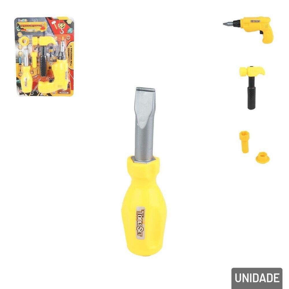 KIT Ferramentas Infantil 05 Peças - Tudo em Caixa