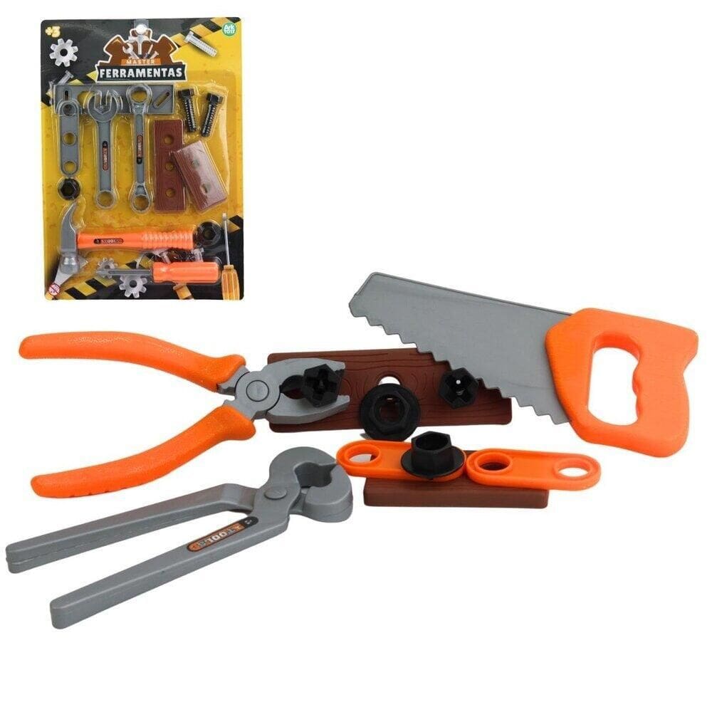 KIT Ferramentas Infantil 12 Peças - Tudo em Caixa