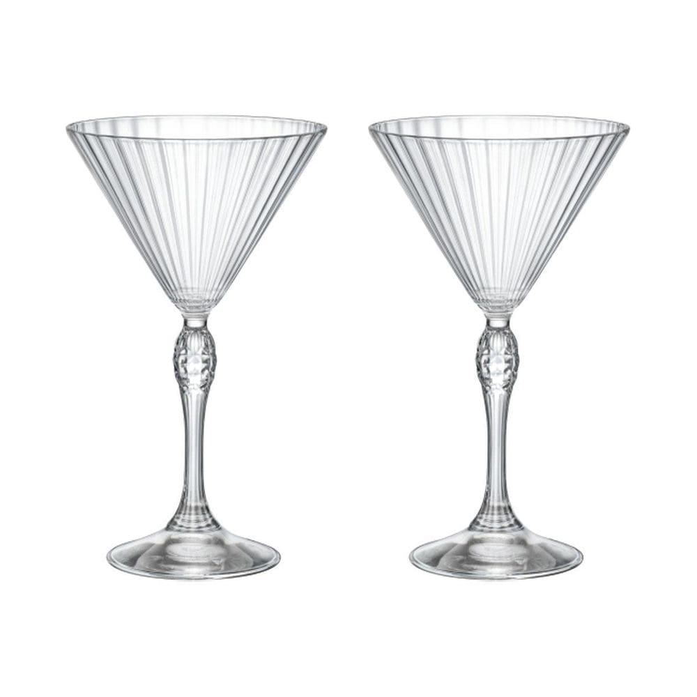Jogo 2 Taças Cristal Martini 245 Ml America 20S Bormioli
