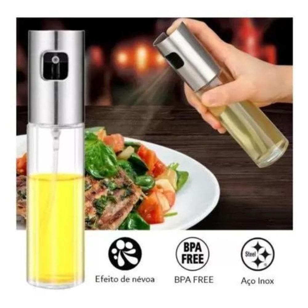 Spray Azeite Vidro Galheteiro Porta Tempero Vinagre Óleo