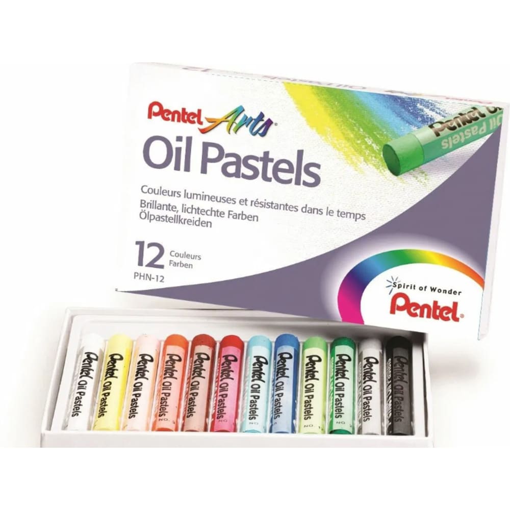 Giz Pastel Oleoso Com 12 Cores – Phn-12U