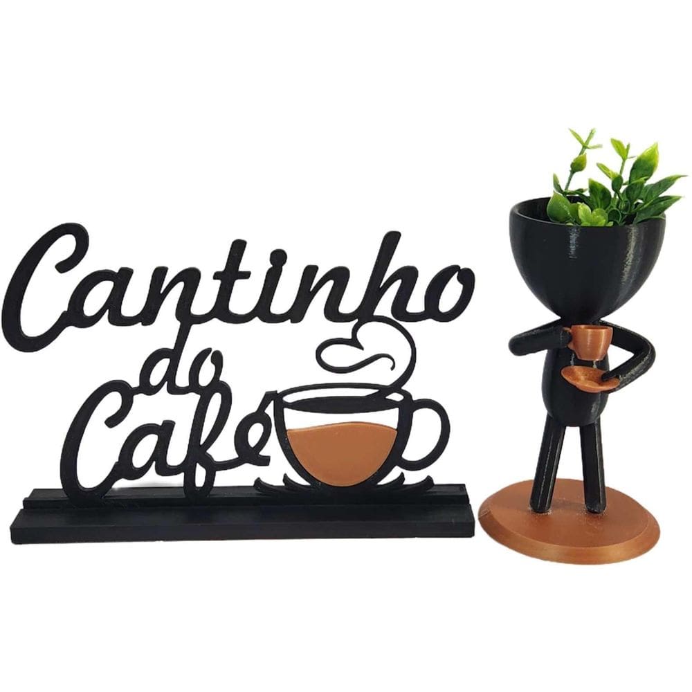 Cantinho Do Café Com Vaso Bob Em Pé Robert Plant Preto Cobre